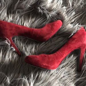 Jessica Simpson Red Suede Heels